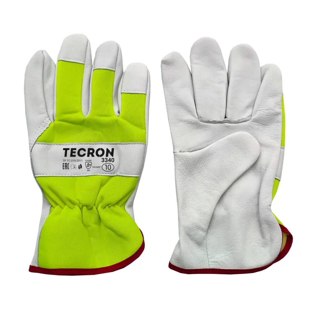 Перчатки рабочие кожаные TECRON 3340