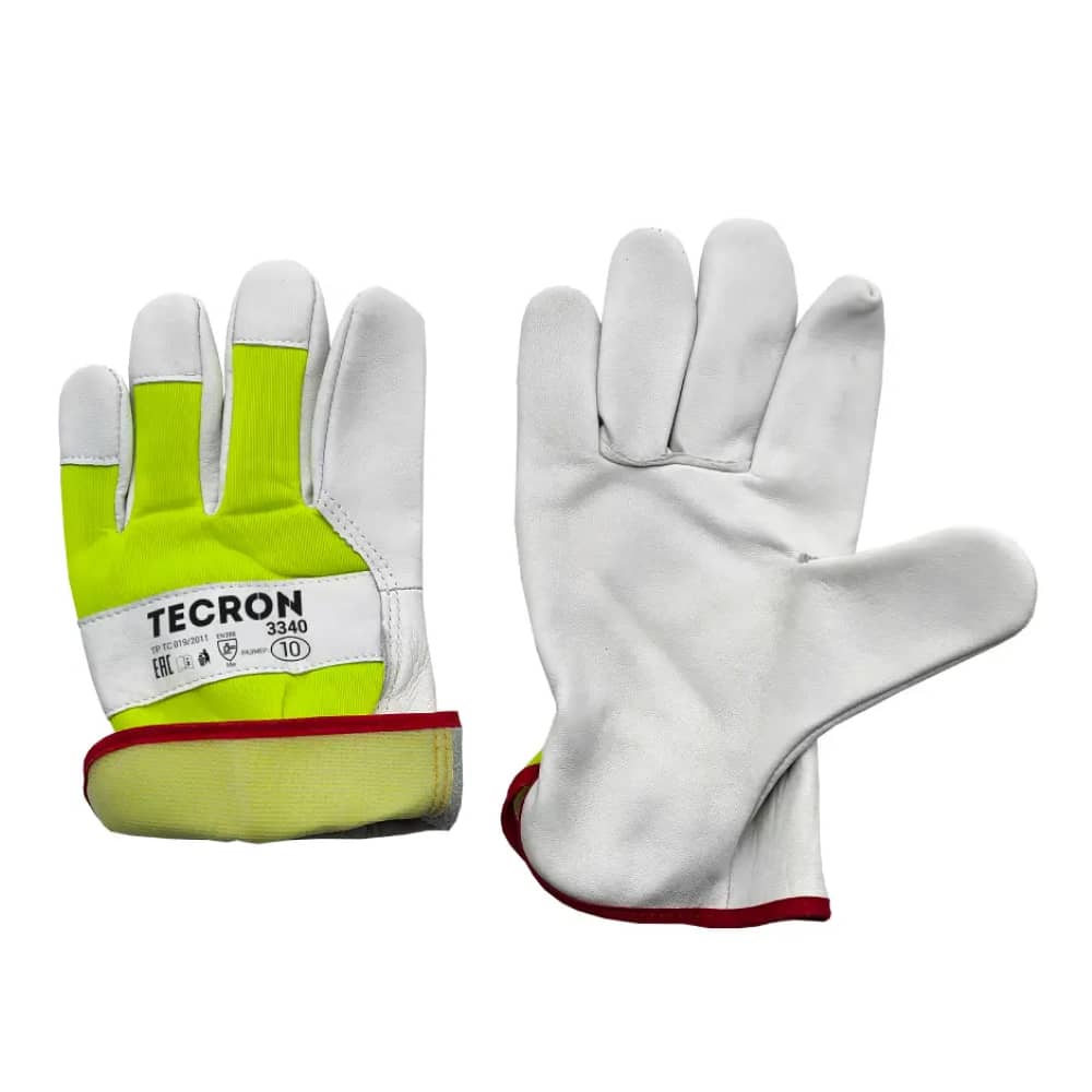 Перчатки рабочие кожаные TECRON 3340