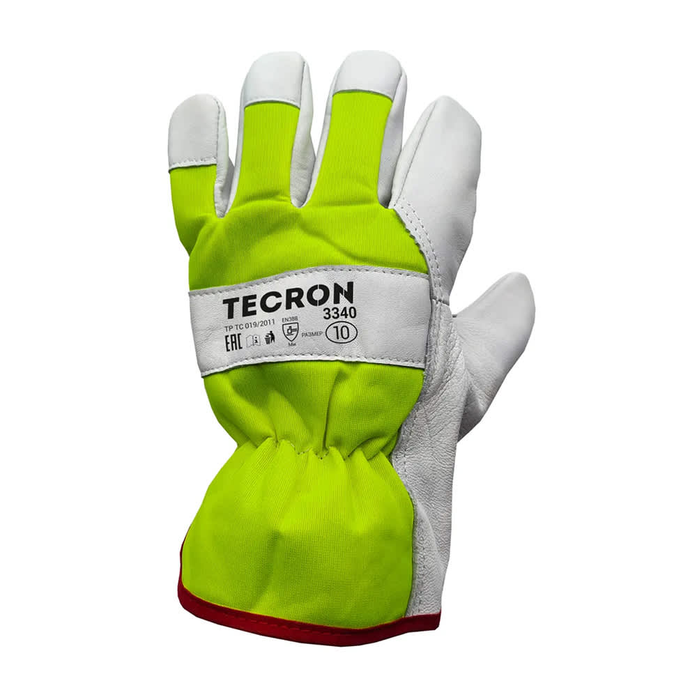 Перчатки рабочие кожаные TECRON 3340