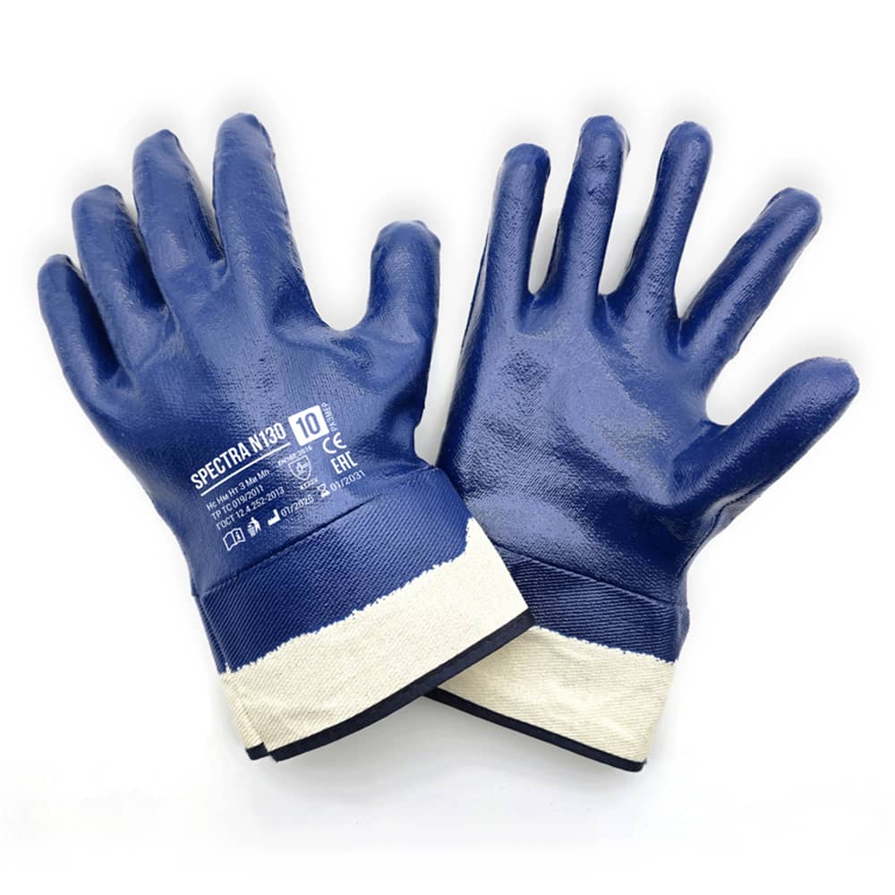 Перчатки защитные рабочие маслобензостойкие Spectra N130