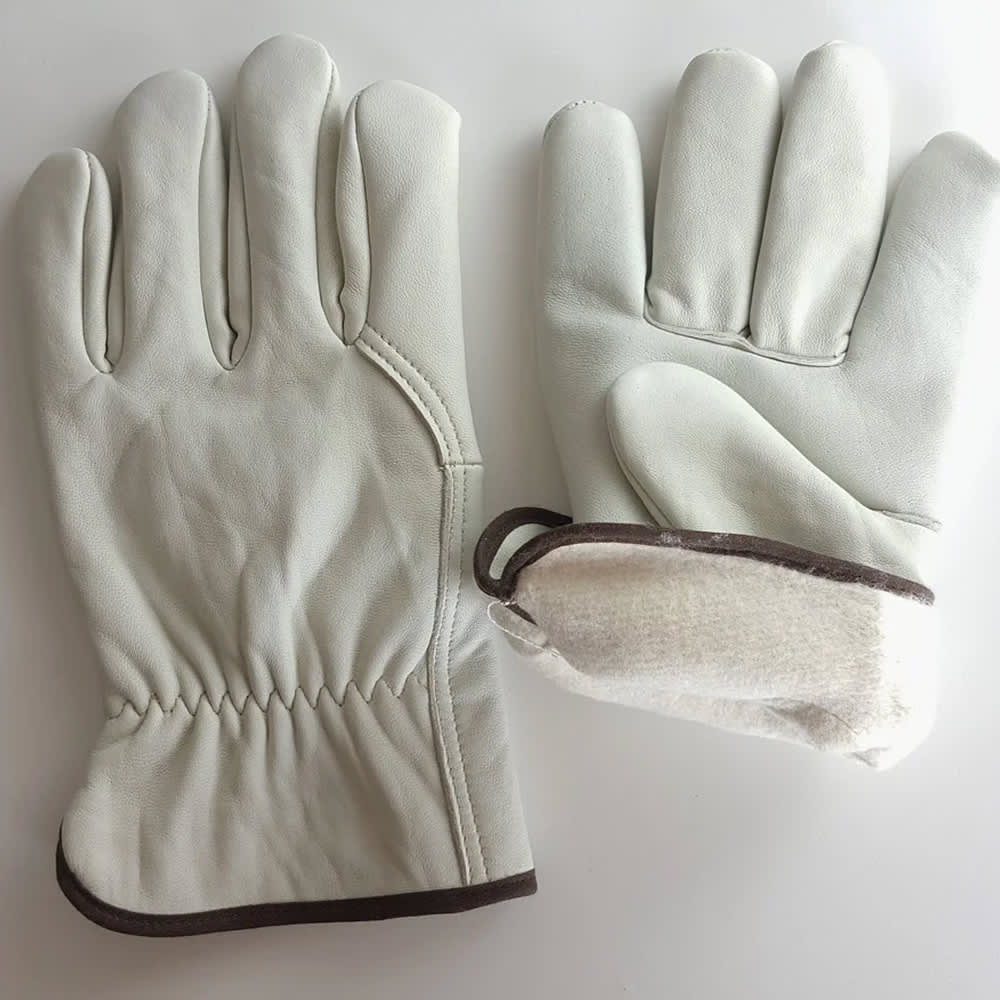 Рабочие кожаные перчатки (из натуральной овечьей кожи)
