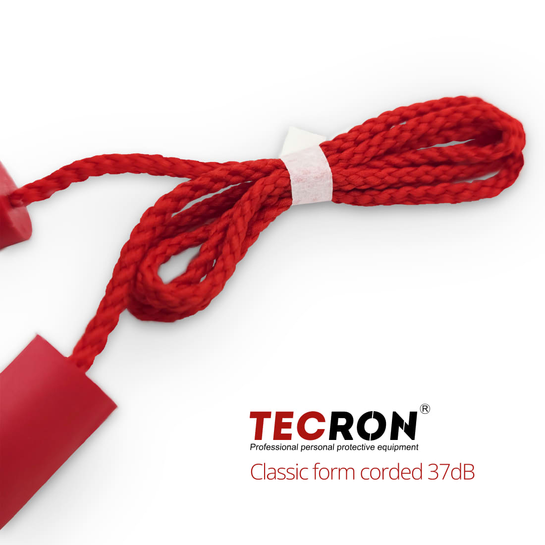 Беруши противошумные со шнурком TECRON Classic form corded 37dB
