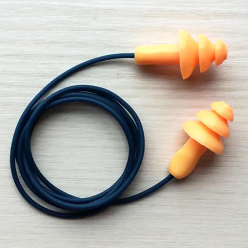 Многоразовые беруши для сна со шнурком елочкой