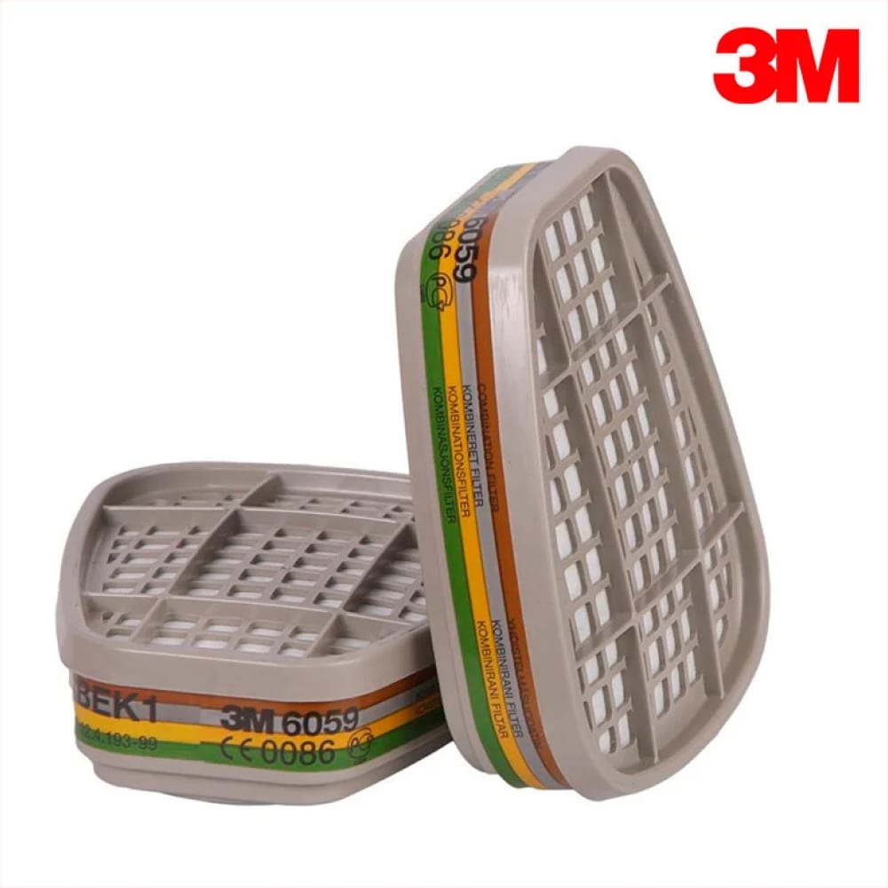 Универсальный противогазовый фильтр для маски ABEK1 от аммиака 3M 6059