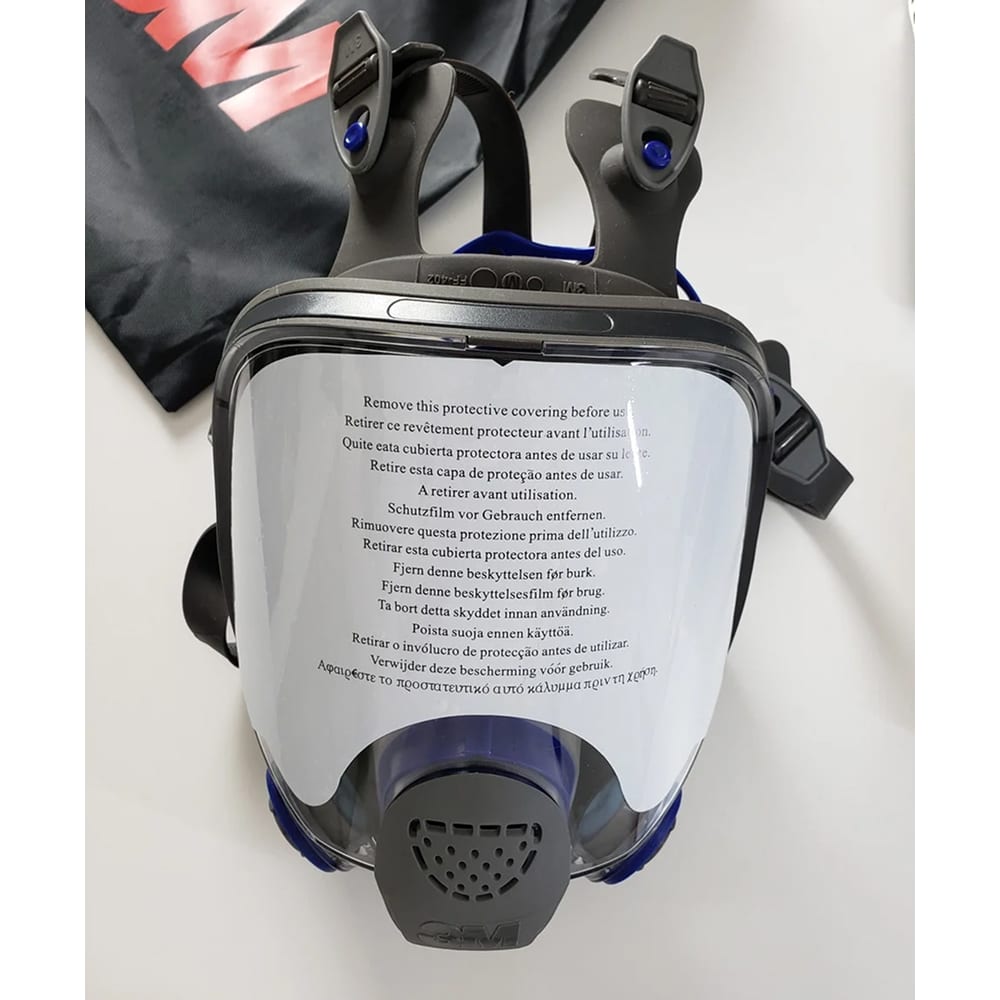 Изолирующая полнолицевая прозрачная защитная маска для лица 3M FF-402