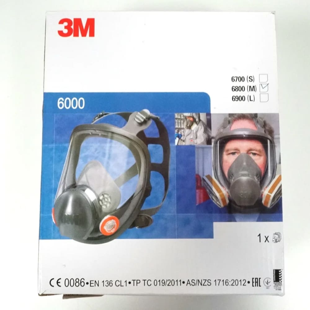 Панорамная полнолицевая защитная маска для защиты дыхания 3M 6800