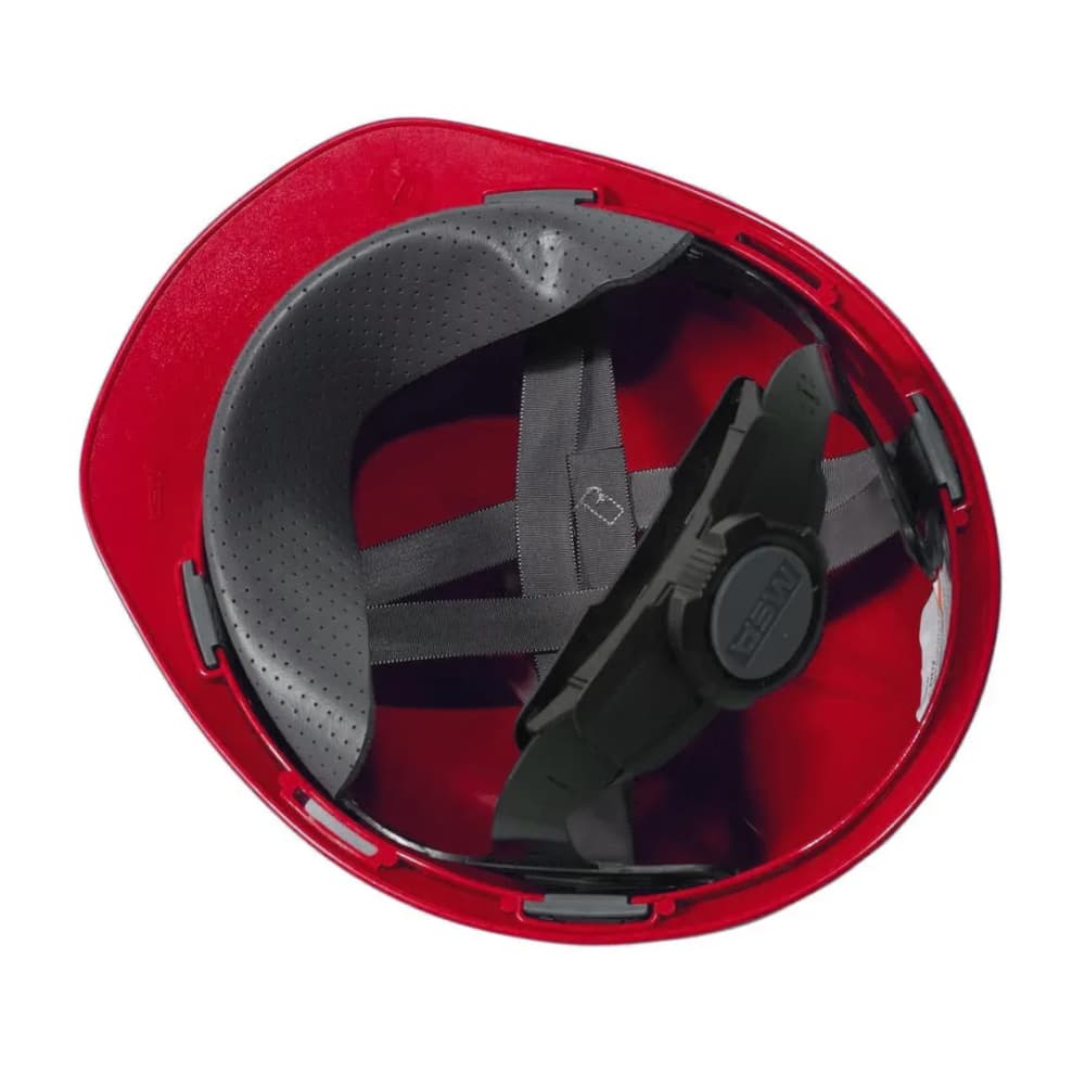 Каска защитная стротительная рабочая MSA V Guard Красная