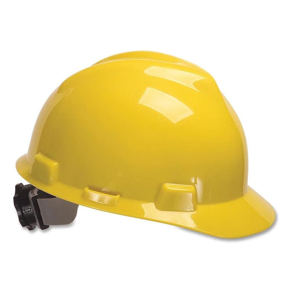 Каска защитная стротительная рабочая MSA V Guard Желтая