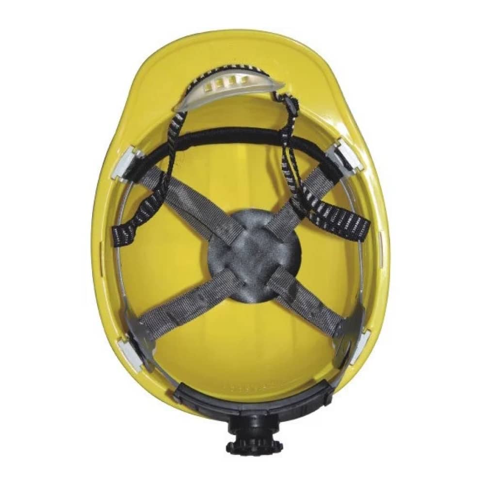 Каска рабочая защитная для стройки TECRON Worker PRO Желтая