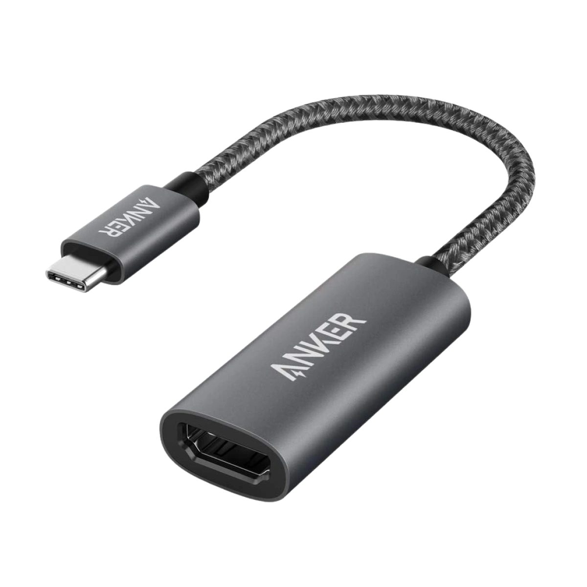 Anker USB-C to HDMI adapter with braided cable for connectivity