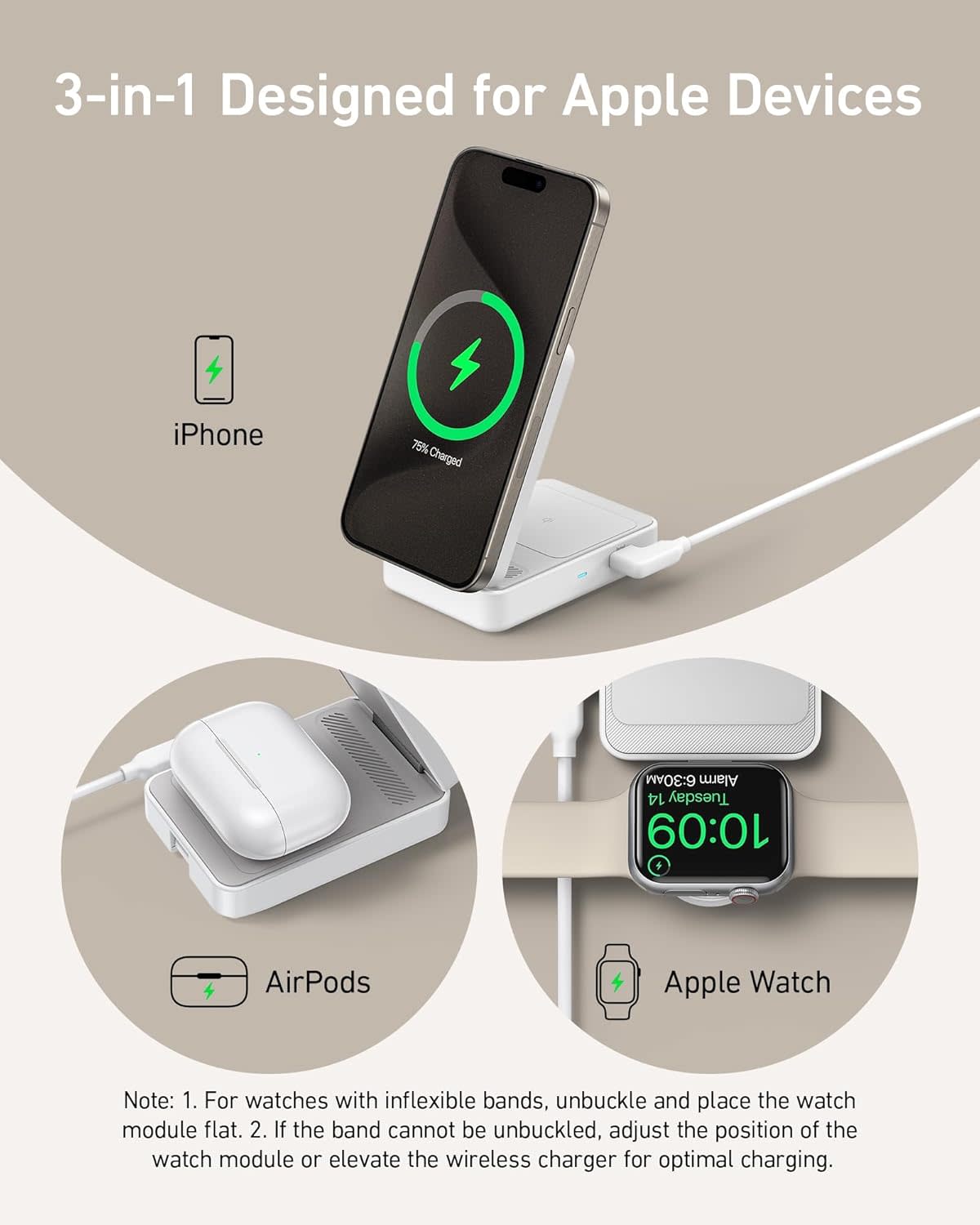 Anker MagGo Wireless Charging Station (Foldable 3-in-1) image 10 8