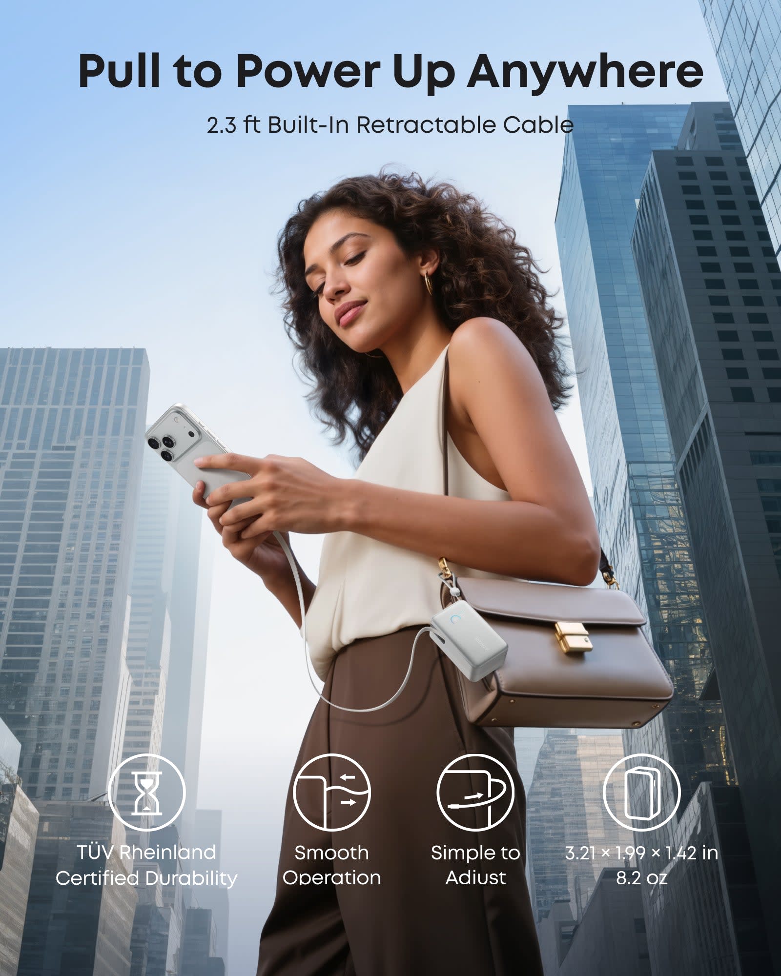 Anker Nano Power Bank (10K, 45W, Built-In Retractable USB-C Cable) image 10 7