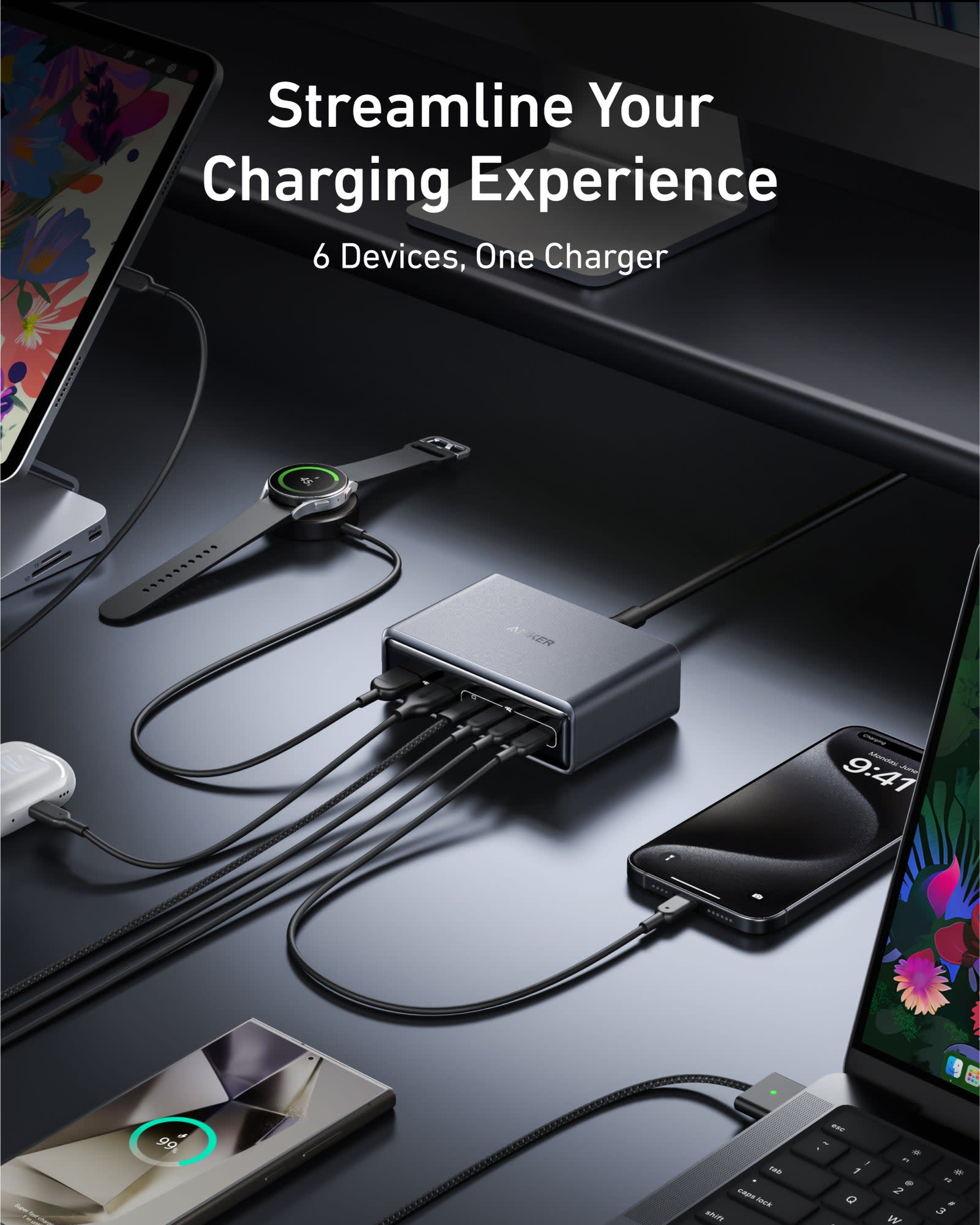 Anker Prime Charger (200W, 6 Ports, GaN) image 10 5
