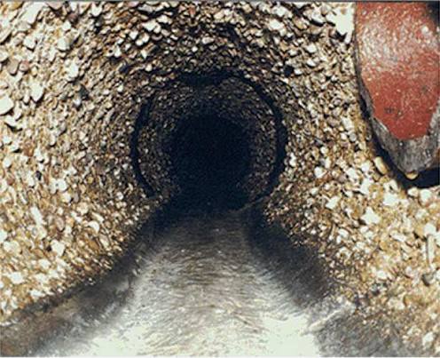 concrete sewer line