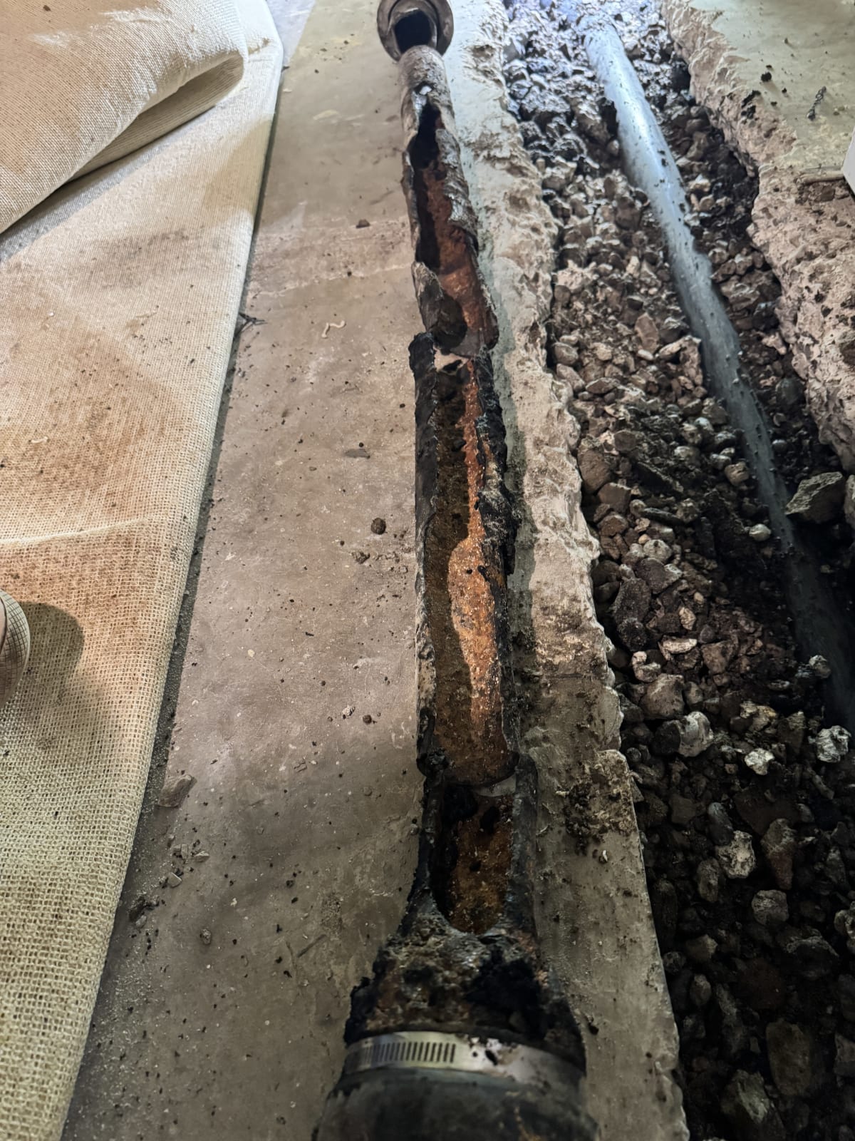galvanized plumbing failing