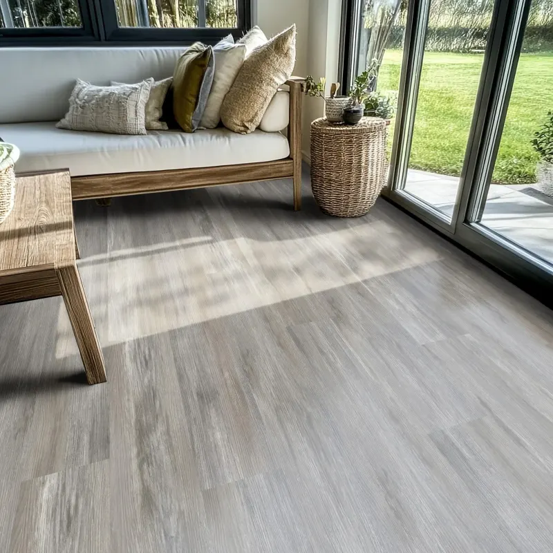LVT flooring installation — after