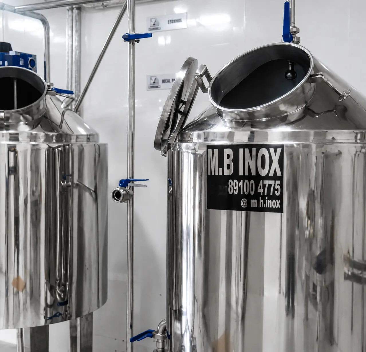 Tanques em aço inox para cervejarias e laticínios — foto 4