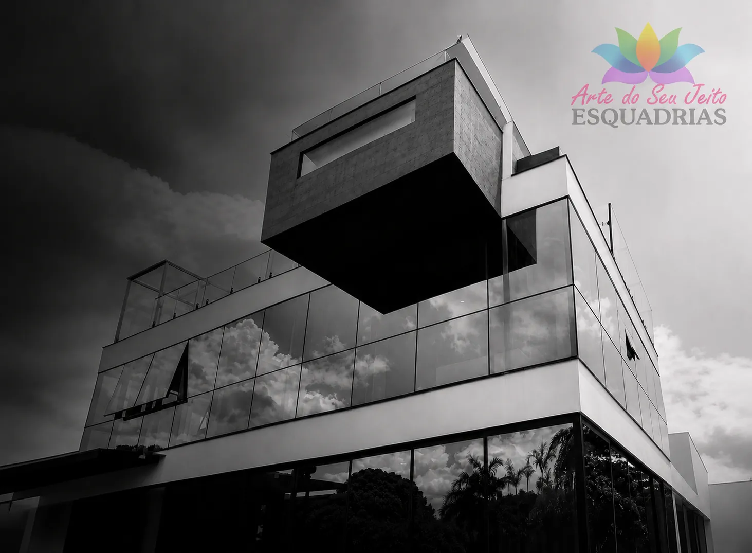 Esquadrias de alumínio e vidro produzidas pela Arte do Seu Jeito