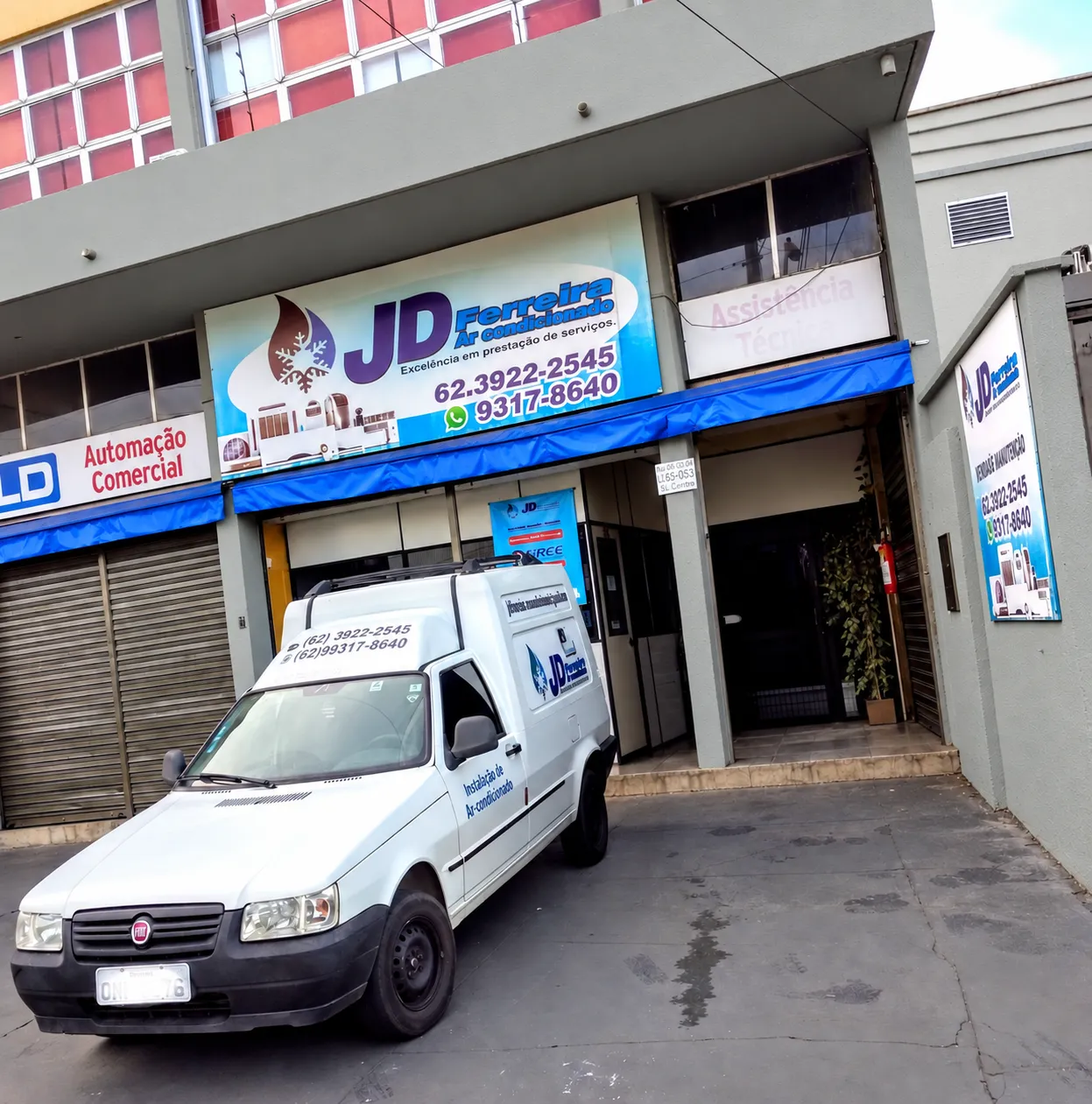 Atendimento ao cliente da JD Ferreira Ar Condicionado em Goiânia