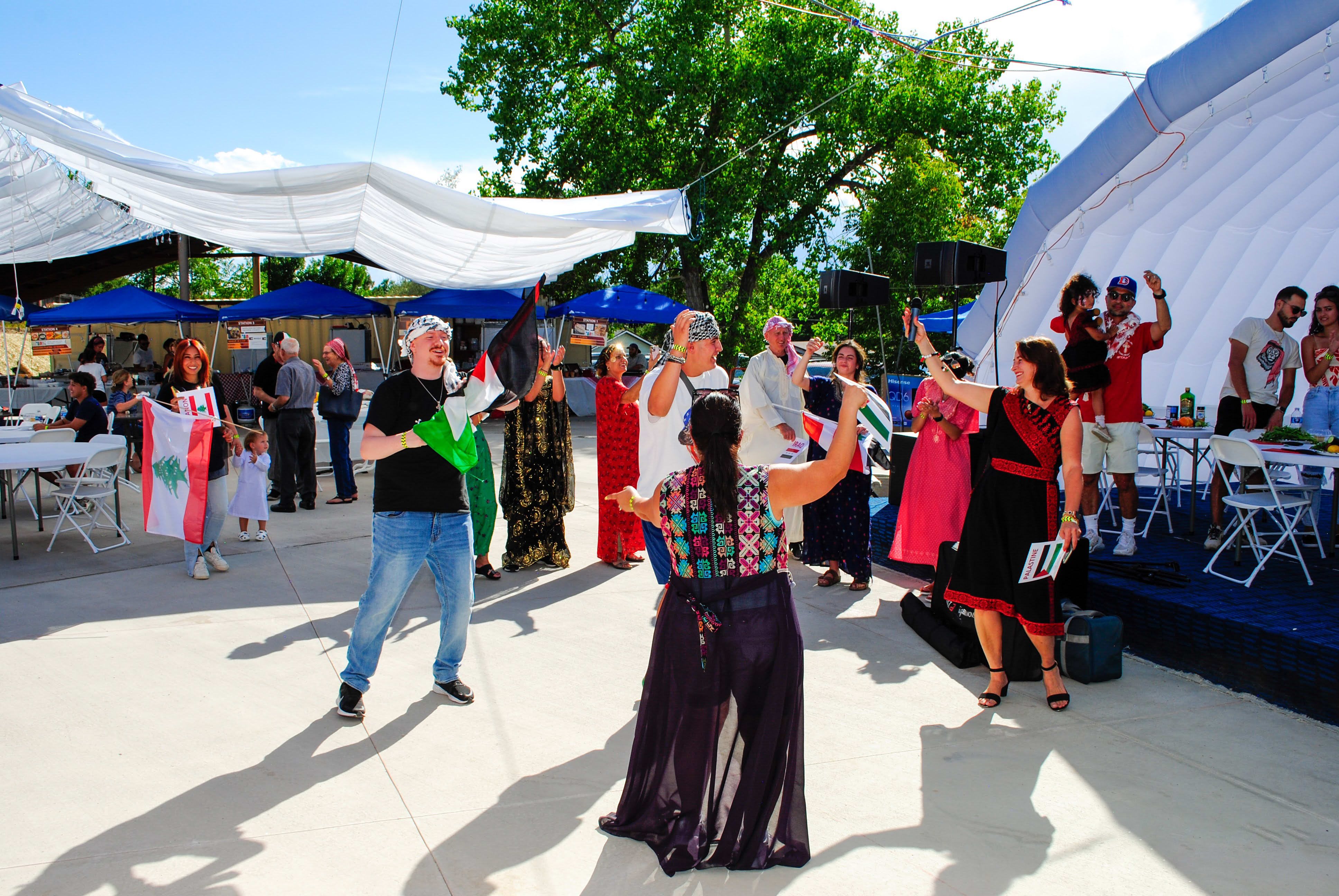 Traditional dancing at the Mediterranean Festival