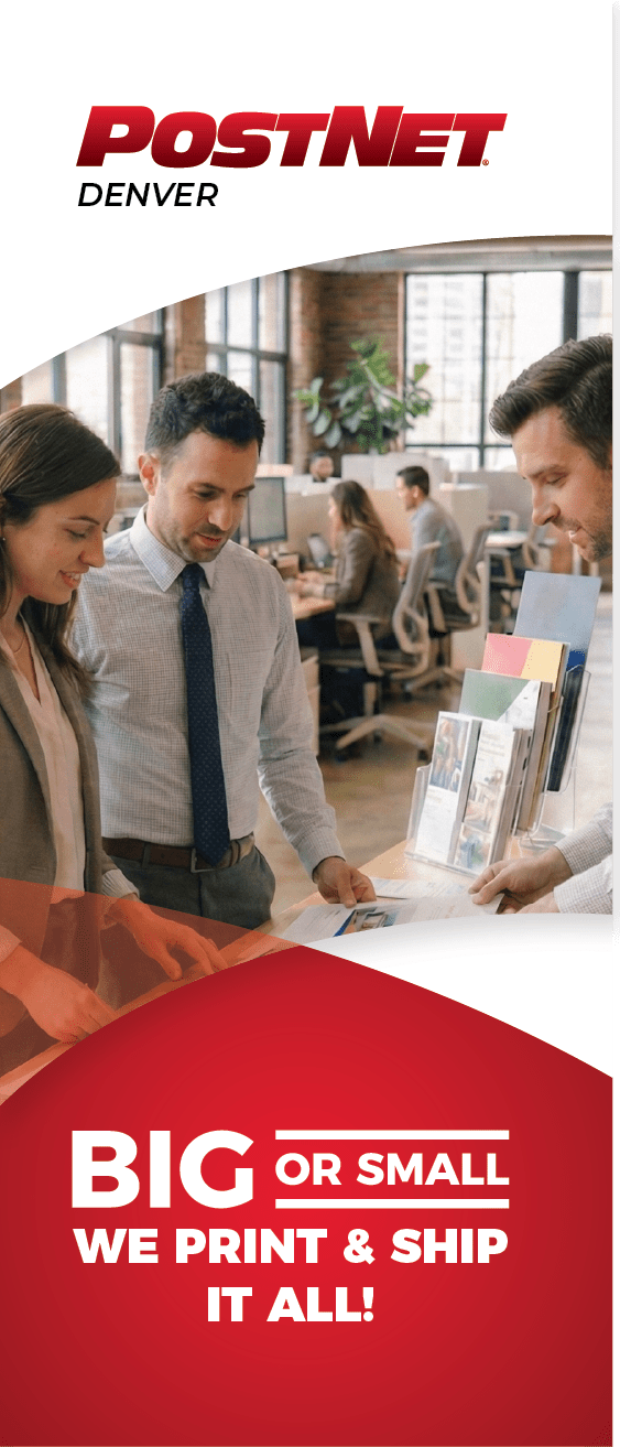 PostNet Denver trifold — front cover
