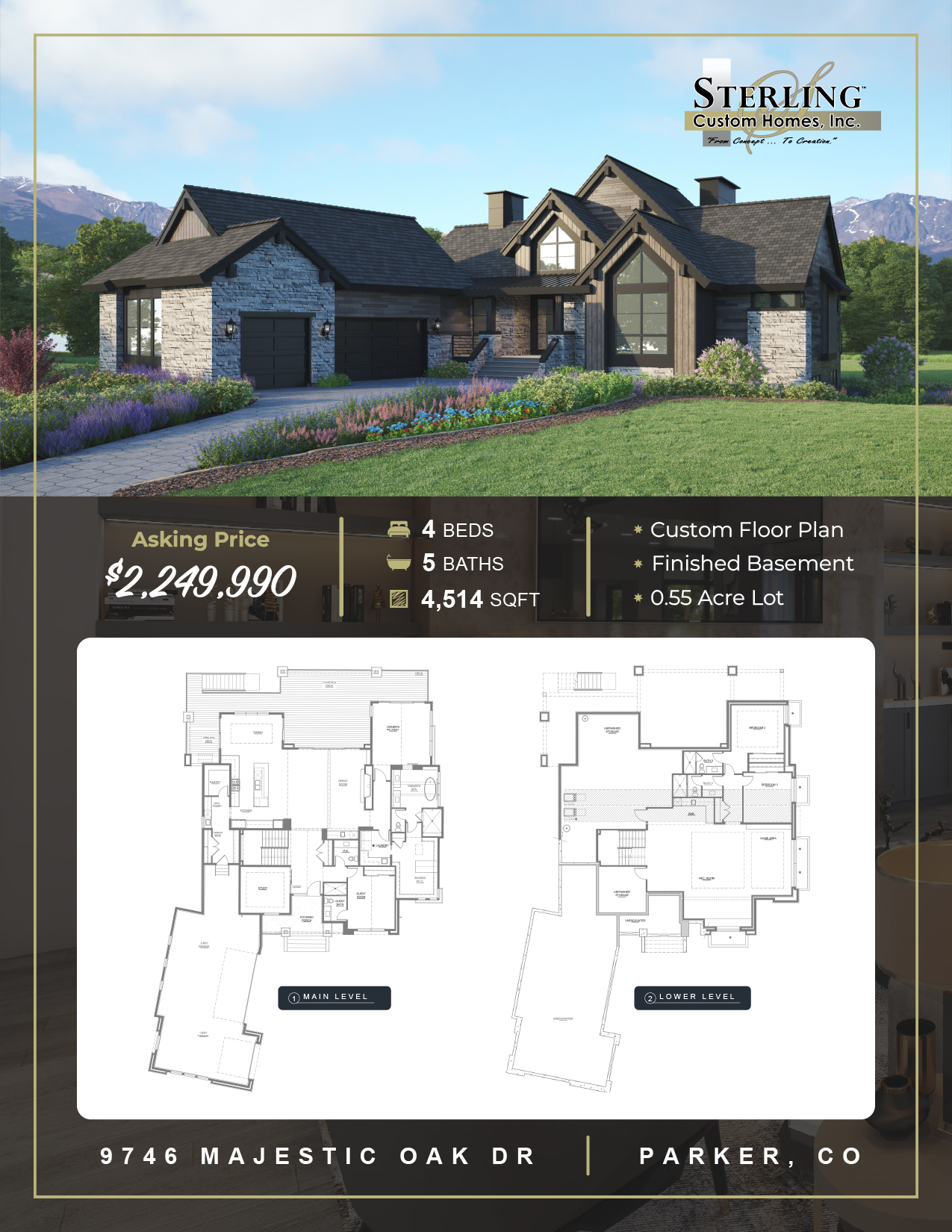8.5x11 Property Sheet — Front