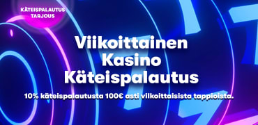 10 % cashback kasinolla
