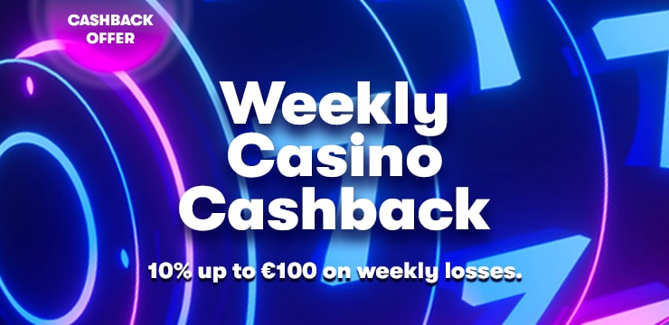 Get 10% Cashback every Monday on Slots