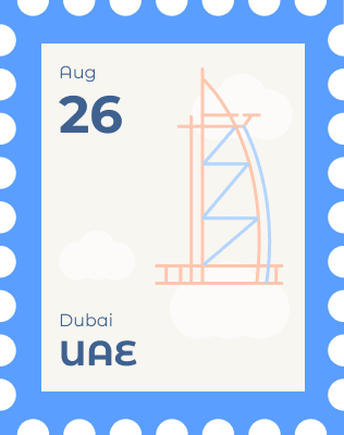UAE Stamp