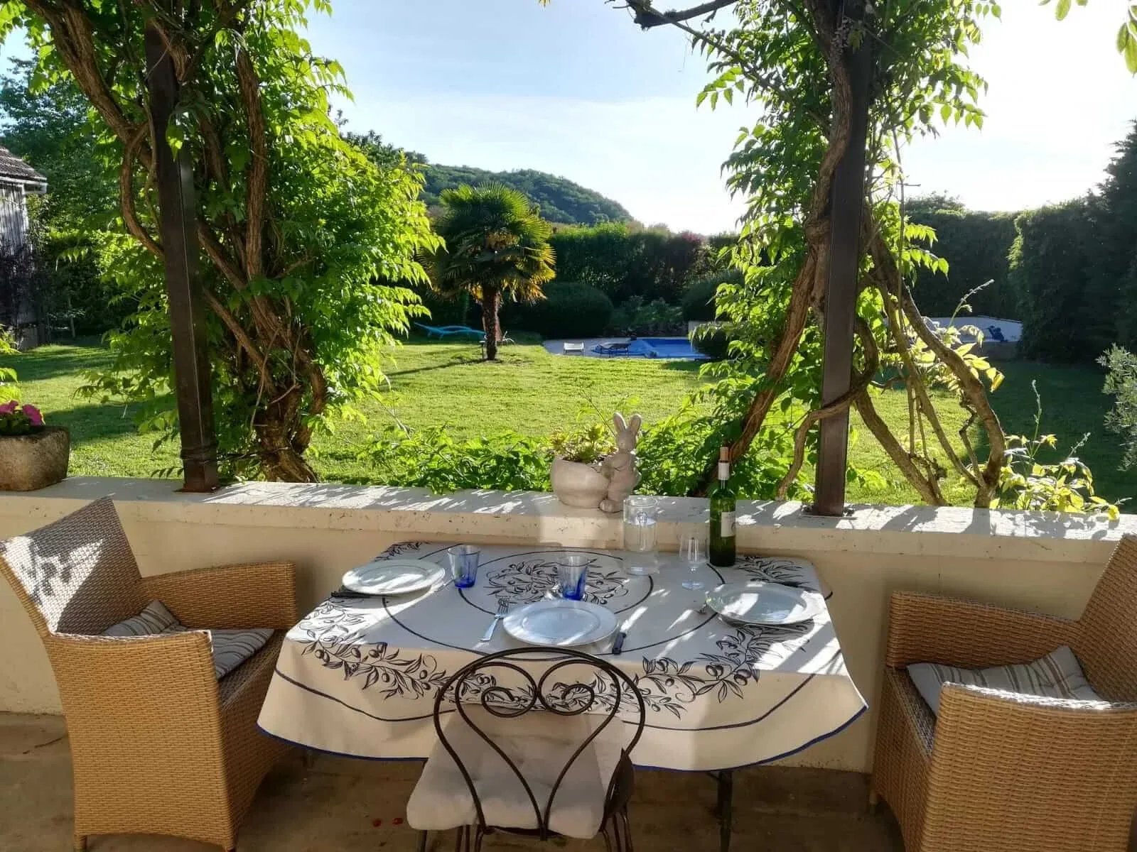 Table en terrasse