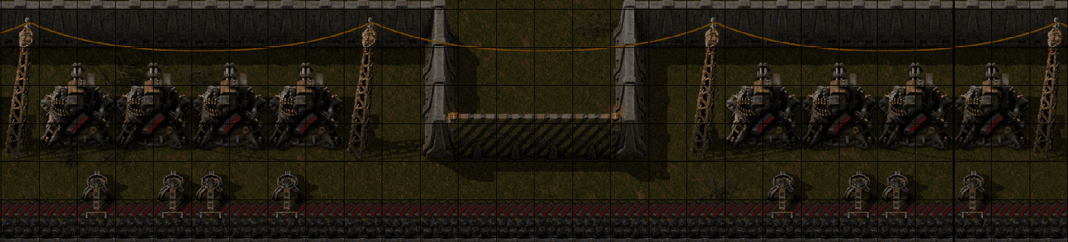 FactorioMaximumConcentrationPerimeterwithWallRedAmmoGate.png