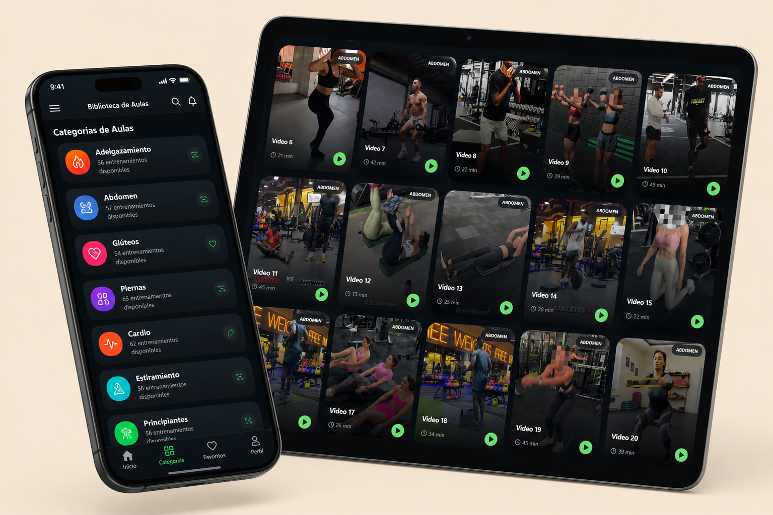 Plataforma de dinâmicas no celular e tablet