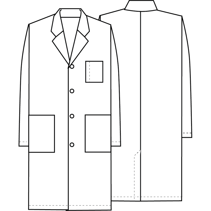 חלוק יוניסקס דוחה נוזלים ואנטיבקטריאלי – תמונה 6