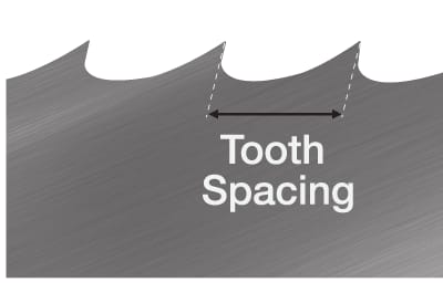 Blade Tooth Spacing