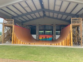 Large Vertical Wooden Skateboard Ramp | Wood-Mizer Personal Best Contest