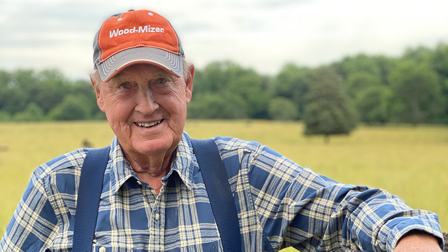 George Coker with Wood-Mizer hat