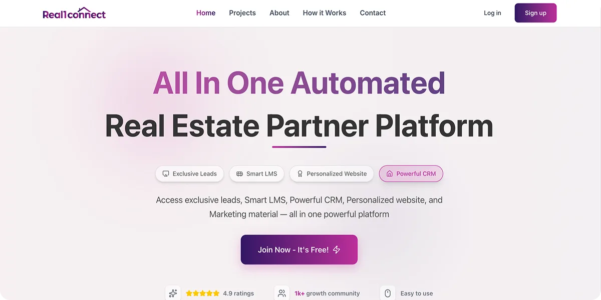 Real1Connect Real Estate Project