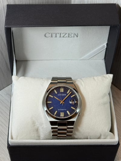 Reloj Citizen Tsuyosa Automatico Dial Azul Piedra