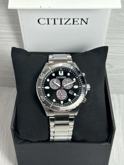 Reloj Citizen Eco-Drive Cronógrafo AT2568-82E, original con garantía