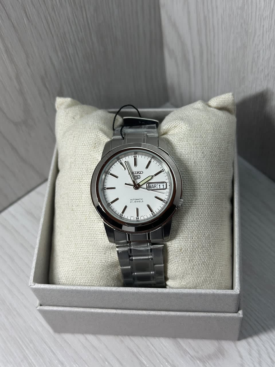 Seiko 5 Dial Blanco