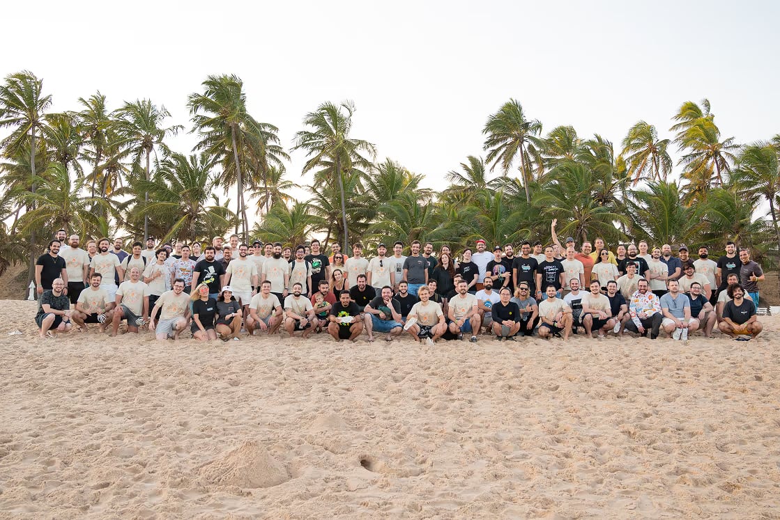 AE Studio team at Bahia, Brazil retreat 2023