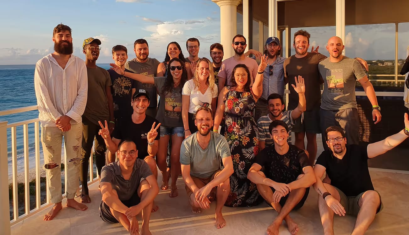 AE Studio team at Turks & Caicos retreat 2019
