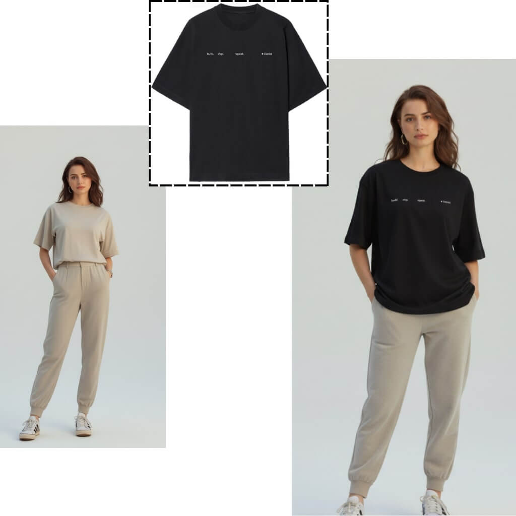 Virtual try-on result