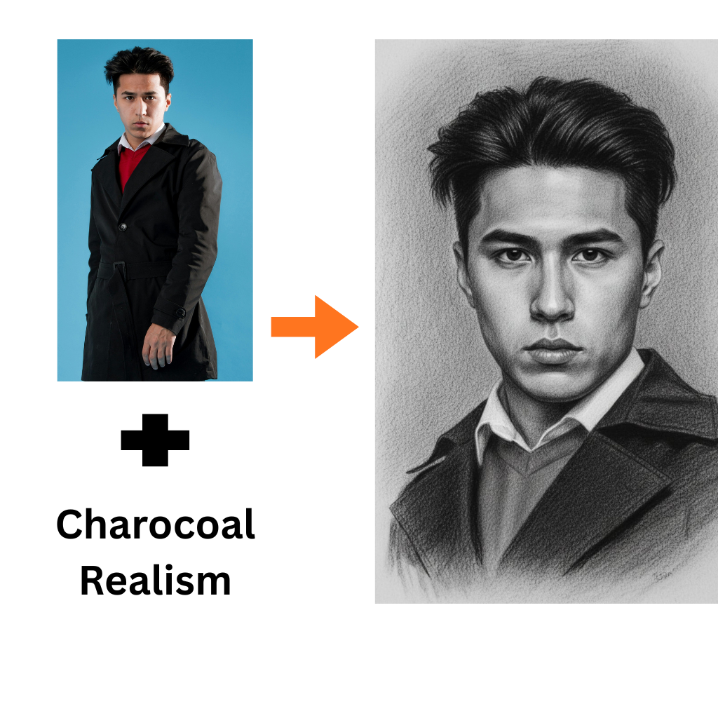 Black and white avatar