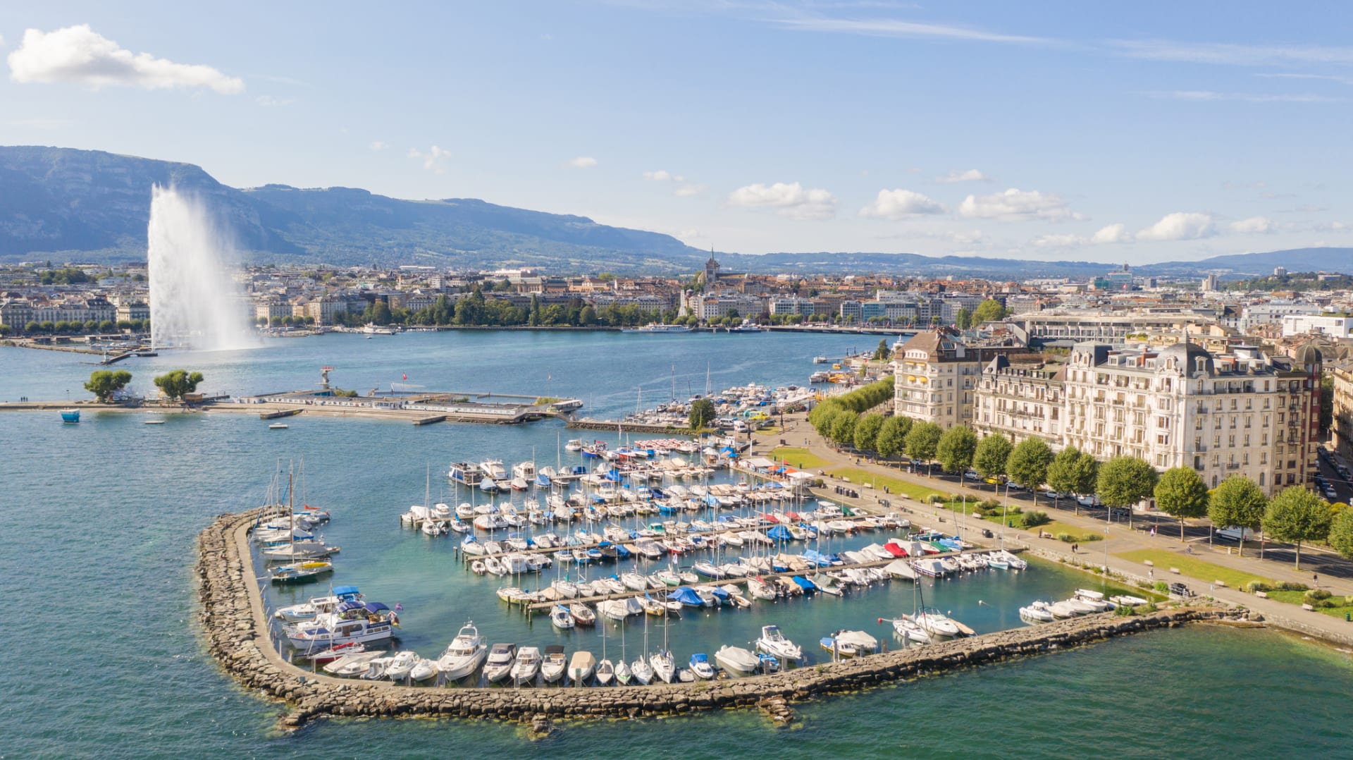 Geneva city skyline