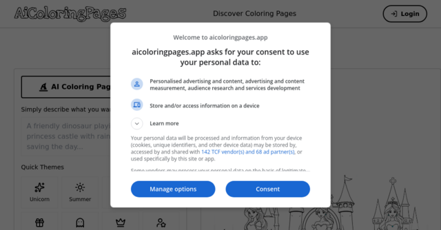 AI Coloring Pages Generator