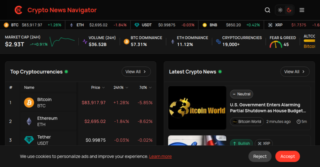 Crypto News Navigator