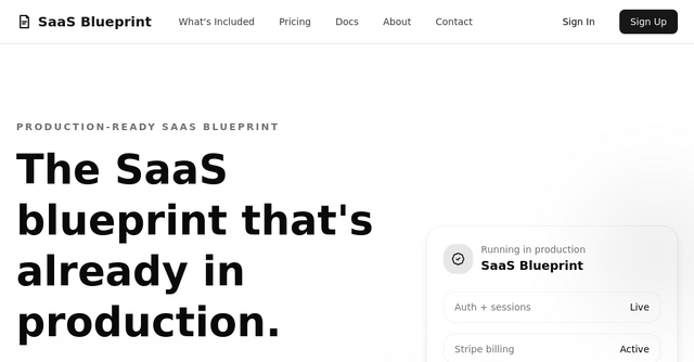 SaaS Blueprint
