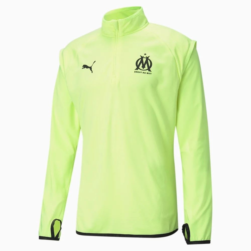 Haut training foot HOMME PUMA OM WARMUP MIDLAYER — Haut training foot