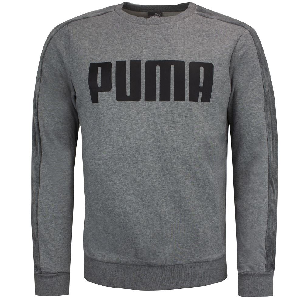 Sweat HOMME PUMA VELVET TAPED CREW — Sweat